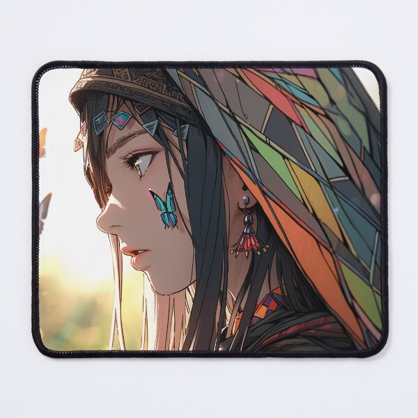Item preview, Spiritual Shamanic Tribal Anime Girl designed and sold by bubblegoth.