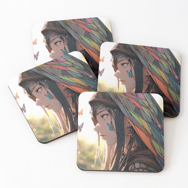 Item preview, Spiritual Shamanic Tribal Anime Girl designed and sold by bubblegoth.