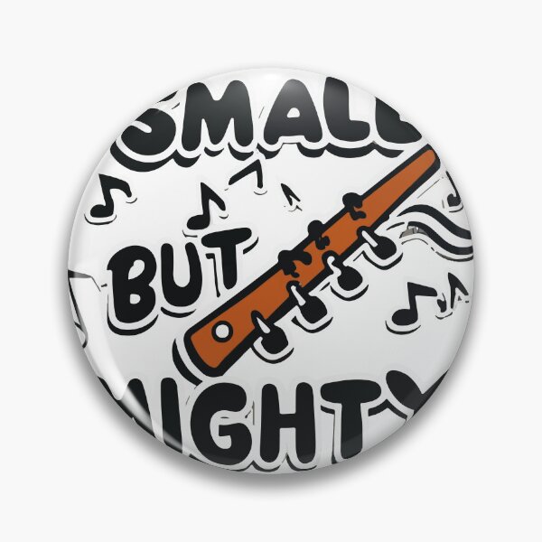 Item preview, Minimalist Piccolo Flute 'Small but Mighty' Motif designed and sold by NiftyWrx.