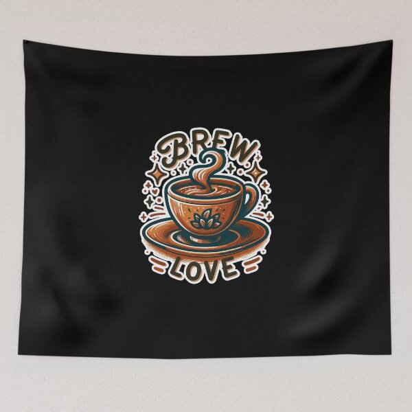 Item preview, Brew Love - Coffee Cup Illustration designed and sold by MrERNST.
