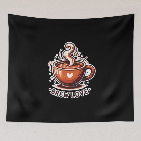 Item preview, Brew Love - Coffee Cup Illustration designed and sold by MrERNST.