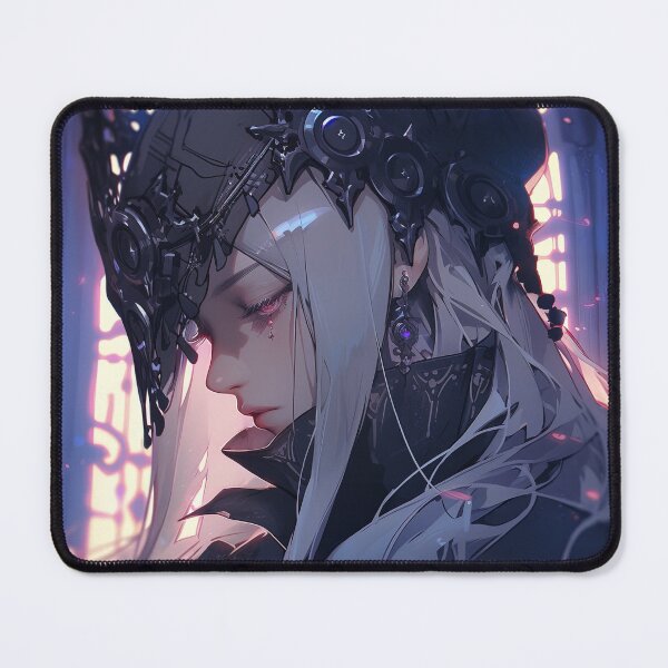 Item preview, Futuristic Sci-Fi Goth Anime Girl designed and sold by bubblegoth.