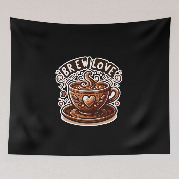 Item preview, Brew Love - Coffee Cup Illustration designed and sold by MrERNST.