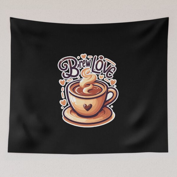 Item preview, Brew Love - Coffee Cup Illustration designed and sold by MrERNST.