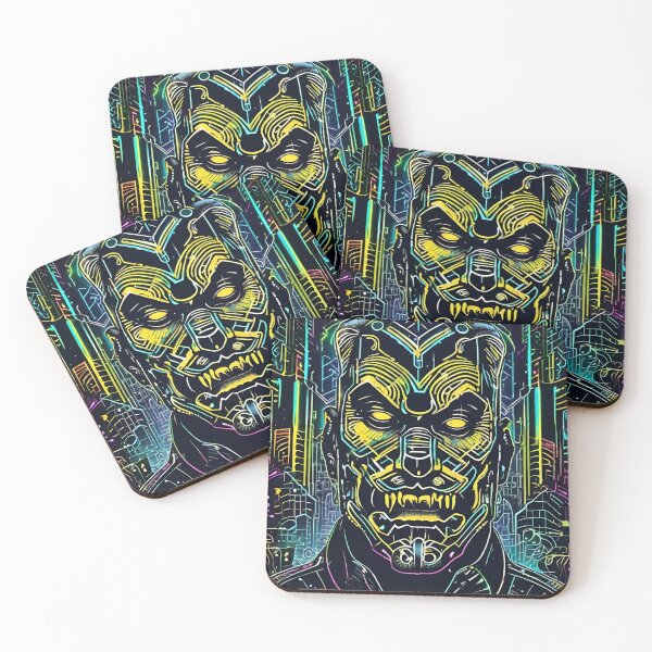 Item preview, Neon Digital Demon designed and sold by MatrixTattoo.
