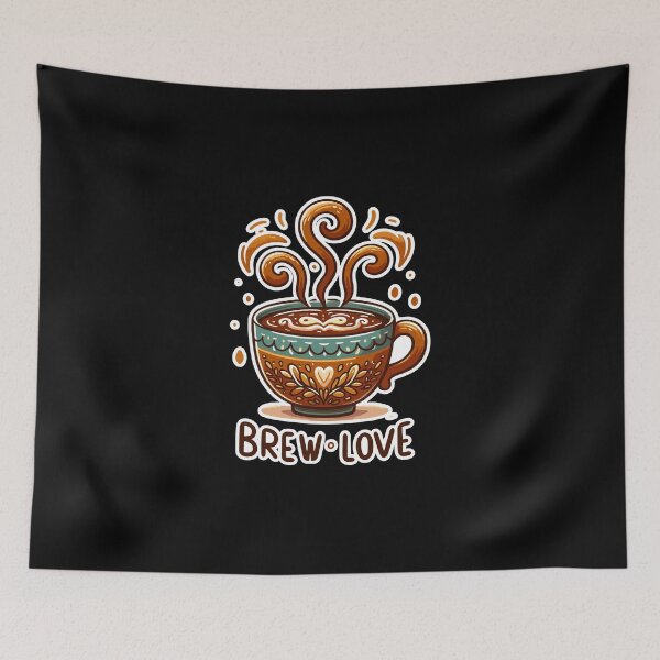Item preview, Brew Love - Coffee Cup Illustration designed and sold by MrERNST.