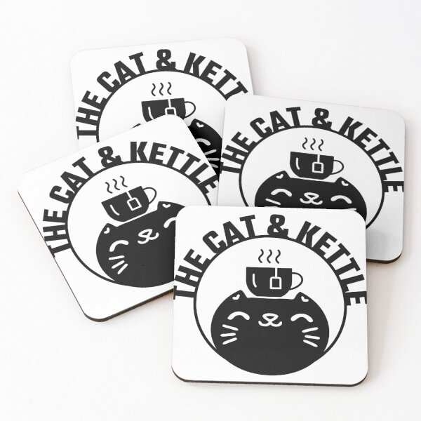 Item preview, Tea Cat Logo designed and sold by thecatandkettle.