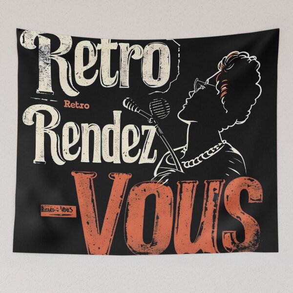Item preview, Retro Rendez-Vous designed and sold by AI-Only Creations.