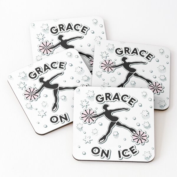 Item preview, Grace on Ice - Figure Skater in Motion Comic Style designed and sold by NiftyWrx.