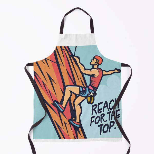 Item preview, Climber's Ascent - Reach for the Top Comic Style Design designed and sold by NiftyWrx.