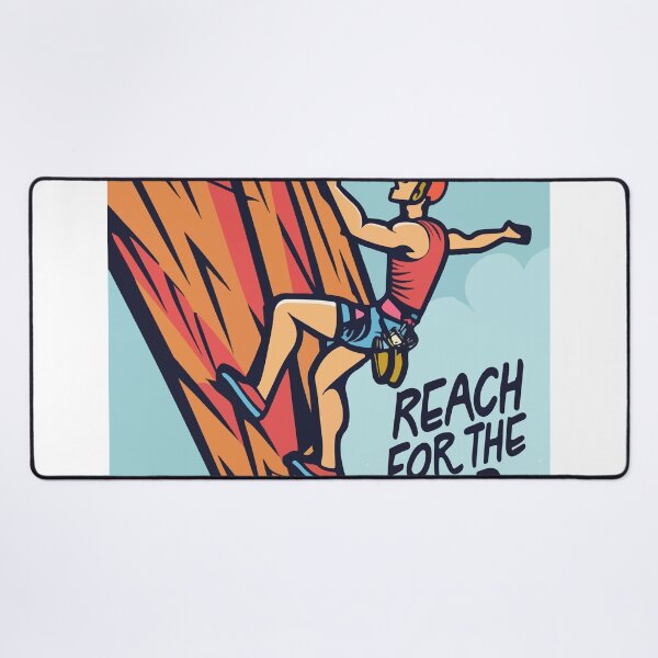 Item preview, Climber's Ascent - Reach for the Top Comic Style Design designed and sold by NiftyWrx.