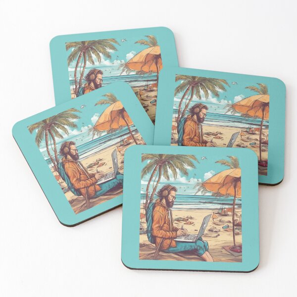 Item preview, Beachside Digital Nomad- Work and Wander designed and sold by Artisticanvas.