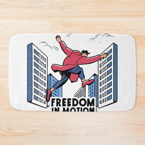 Item preview, Freedom in Motion - Freerunning Athlete Comic Style Illustration designed and sold by NiftyWrx.