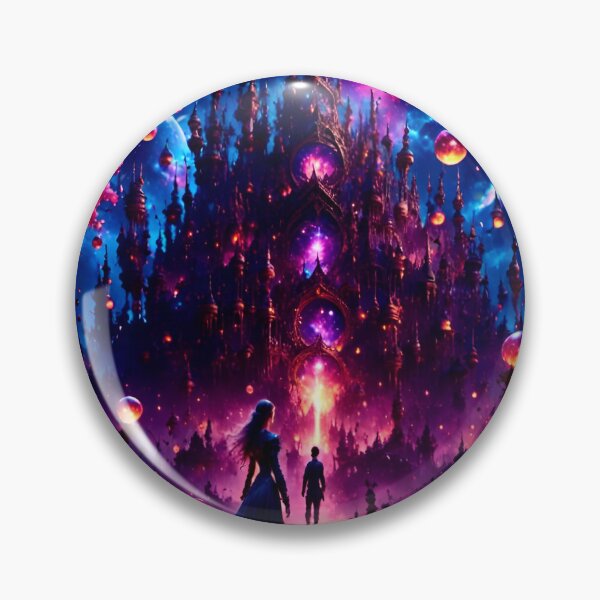 Item preview, Anywhere you go art fantasy castle pink purple designed and sold by FantasyJo.