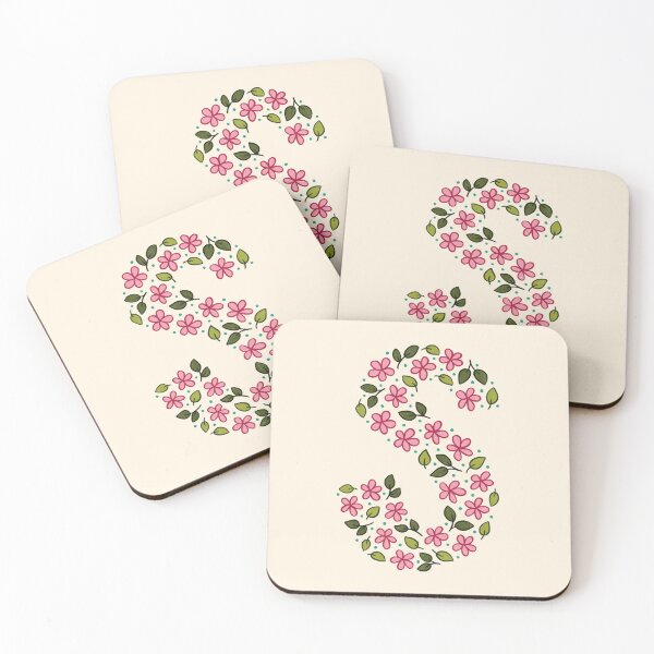 Item preview, Floral Monogram Letter S designed and sold by srsig designs.