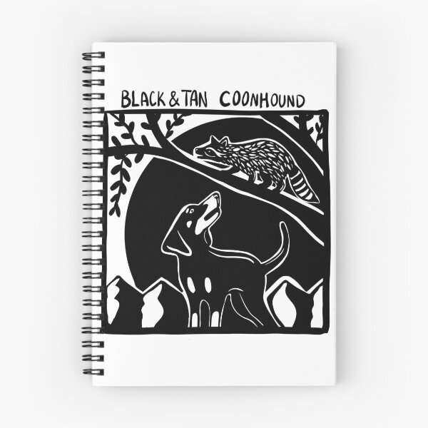 Item preview, Black and Tan Coonhound Stamp Art designed and sold by BrinaDraws.