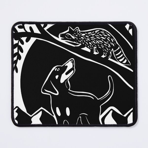 Item preview, Black and Tan Coonhound Stamp Art designed and sold by BrinaDraws.