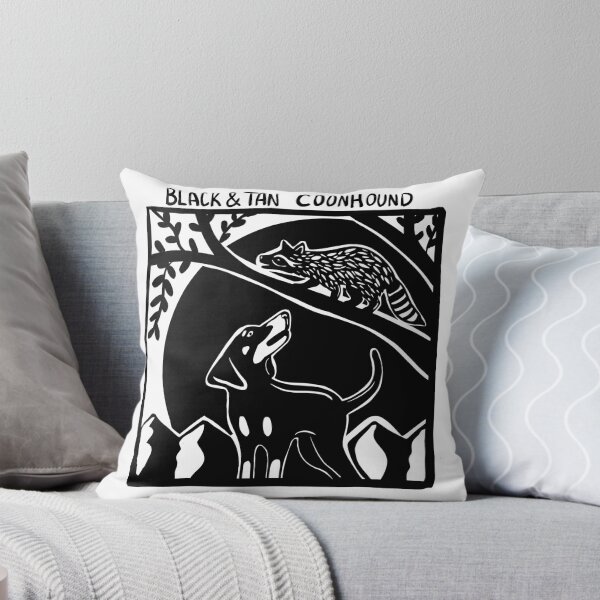 Item preview, Black and Tan Coonhound Stamp Art designed and sold by BrinaDraws.