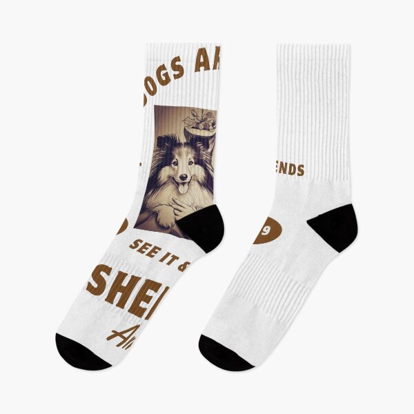Item preview, Sheltie, Dogs are Girls best friends, retro look designed and sold by Wallisart.
