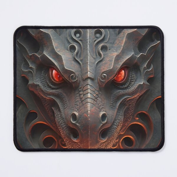 Item preview, Enchanted Fire Medieval Stone Gargoyle Dragon designed and sold by DragonRealms.