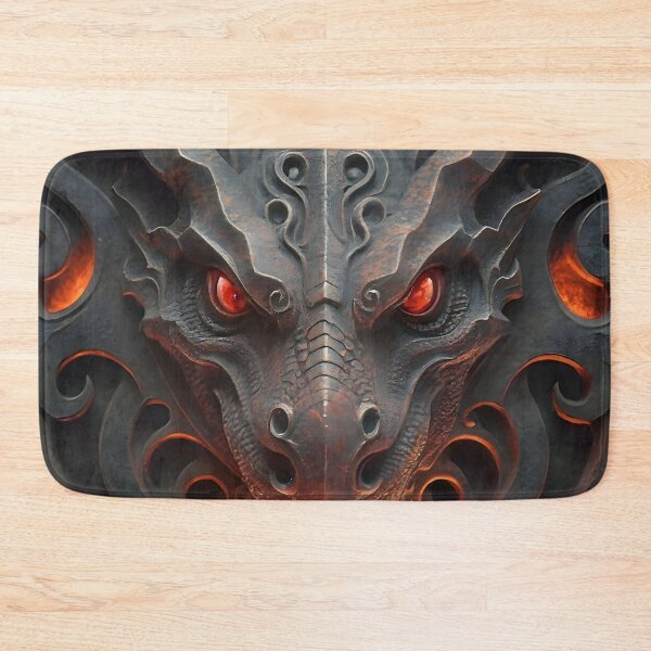 Item preview, Enchanted Fire Medieval Stone Gargoyle Dragon  designed and sold by DragonRealms.