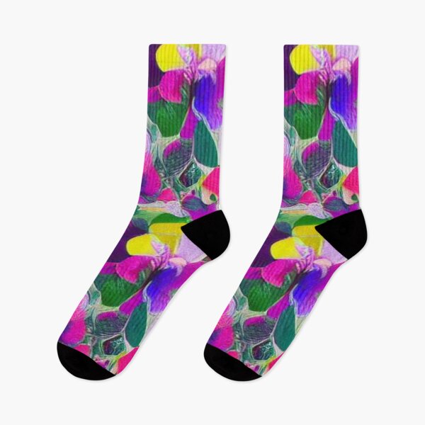 Item preview, Abstract Colorful Pansies Pattern designed and sold by calibrit.