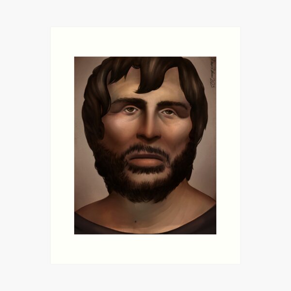 Portrait of Hesiodos Art Print