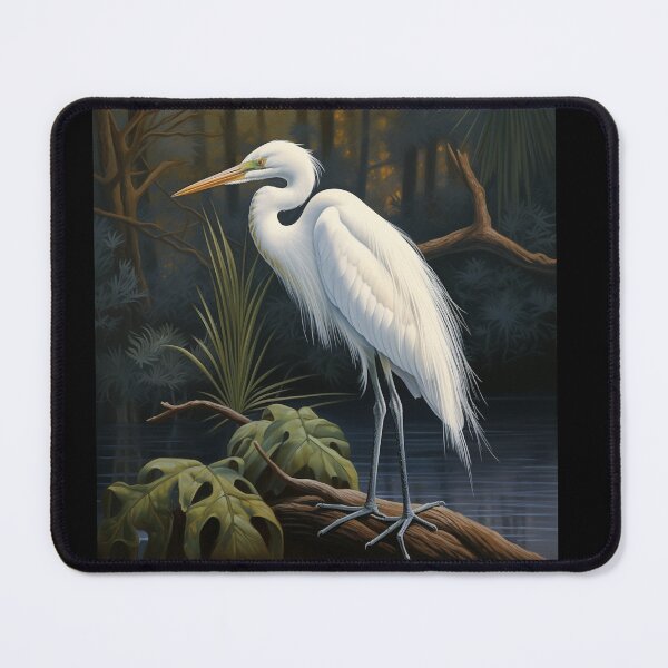 Item preview, White Egret Bird designed and sold by Myra365Art.