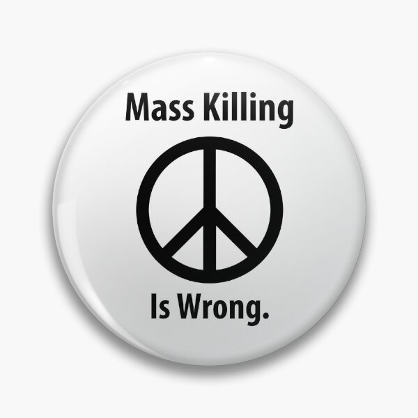 Item preview, Against mass violence peace sign design  designed and sold by Rachel the Artist .