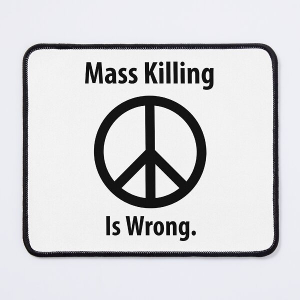 Item preview, Against mass violence peace sign design  designed and sold by Rachel the Artist .