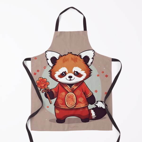 Item preview, Red Panda Kawaii Chinese New Year designed and sold by MtValleyDesign.