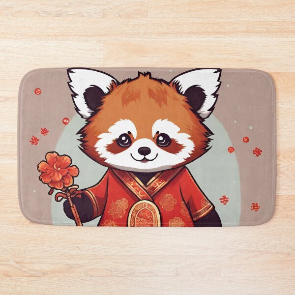 Item preview, Red Panda Kawaii Chinese New Year designed and sold by MtValleyDesign.