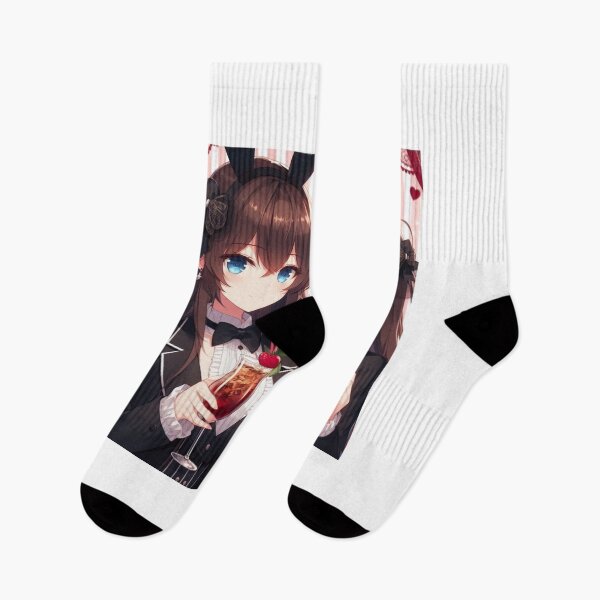 Aperçu de l'œuvre Jolie fille Anime Bunny pour la Saint-Valentin portant un uniforme (silvergoldvisionary) créée et vendue par SGVisionary.