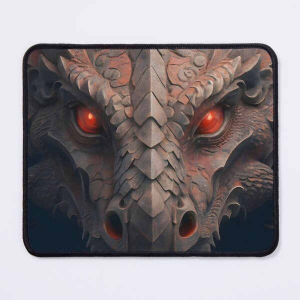 Item preview, Enchanted Red-Eyes: Medieval Stone Gargoyle Dragon designed and sold by DragonRealms.