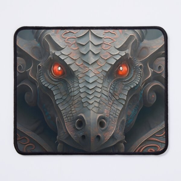 Item preview, Enchanted Red-Eyes: Medieval Stone Gargoyle Dragon designed and sold by DragonRealms.