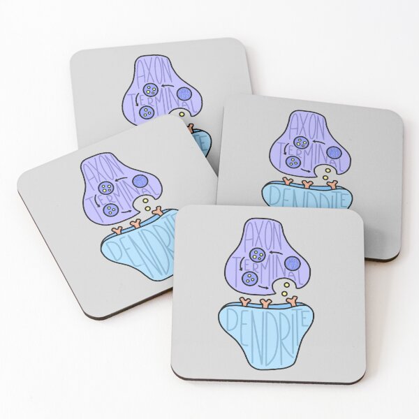 Item preview, Hand Drawn Neuron Synapse Blue Lavender designed and sold by SofiaSava01.