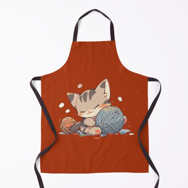 Item preview, Cute Tabby Cat Playing with Ball of Yarn - Adorable Pet Art designed and sold by sweet1342.