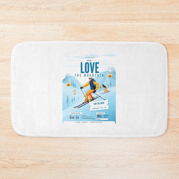 Item preview, Alpine heart love the mountain ride the snow designed and sold by dtbus79.