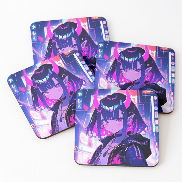 Item preview, Cute anime demon girl designed and sold by iWallGlow.
