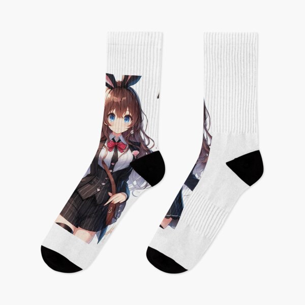 Item preview, Cute Anime Bunny girl valentine Day wearing uniform dress (silvergoldvisionary) designed and sold by SGVisionary.