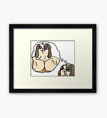 Buff Puppy Framed Print