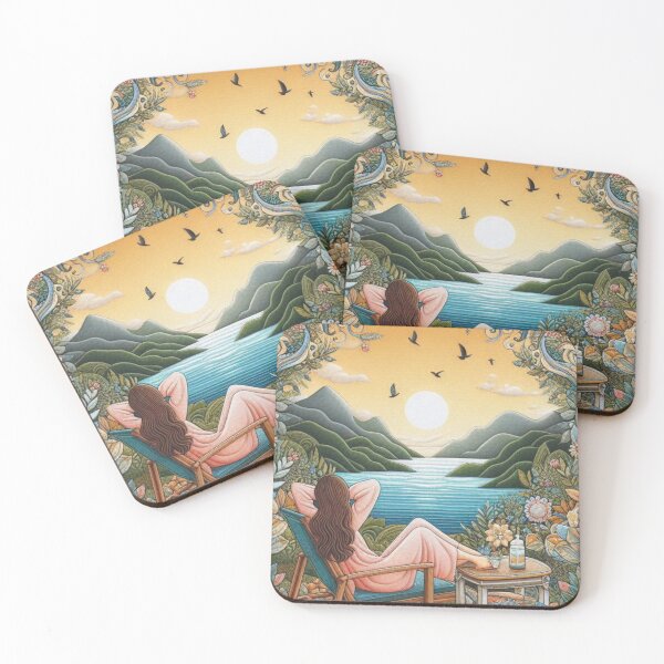 Item preview, Woman Sitting Looking Sunrise designed and sold by Jeniwe.