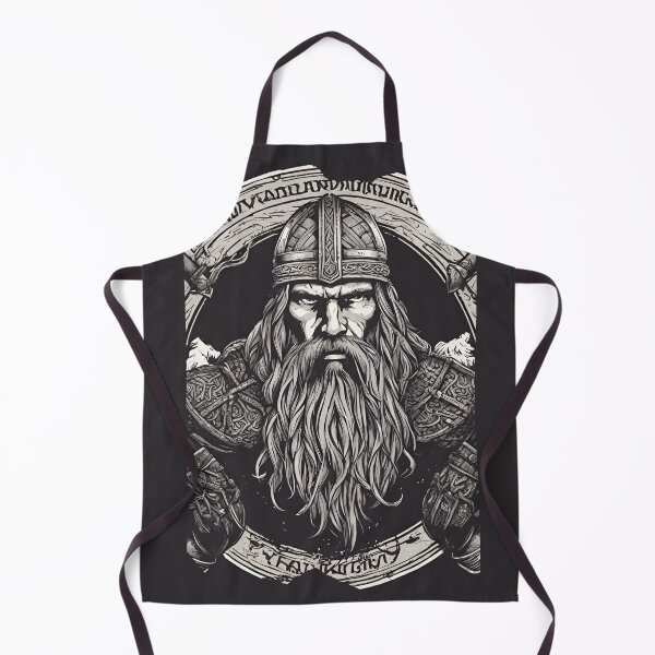 Item preview, Norseman Glory Viking Beard Helmet Warrior Grey designed and sold by SayItWithYours.