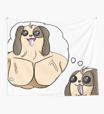 Buff Puppy Wall Tapestry
