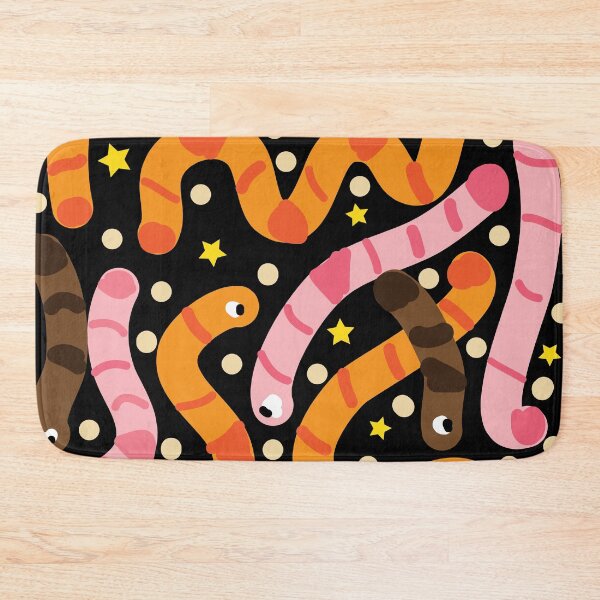 Item preview, Worms colorful pattern designed and sold by fluffyfamcraft.