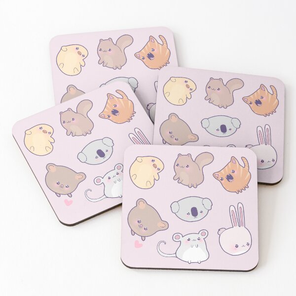 Item preview, 7 Kawaii Animals Sticker Pack designed and sold by illhustration.
