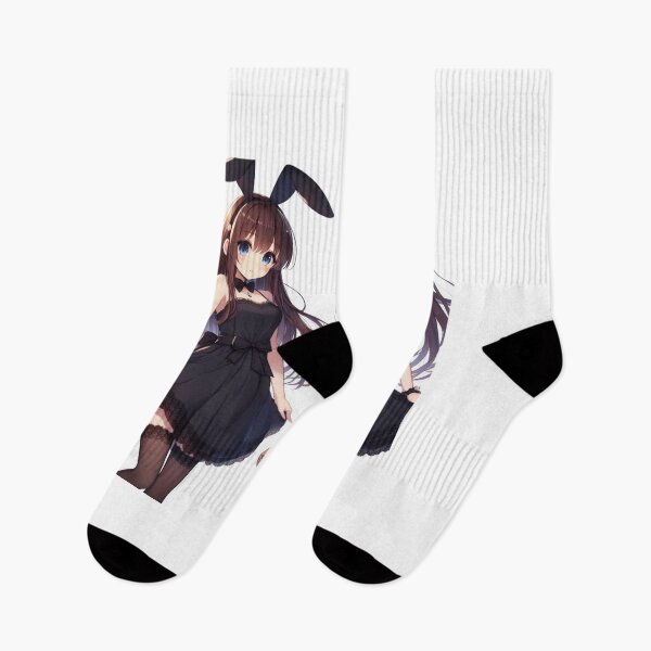 Aperçu de l'œuvre Jolie fille Anime Bunny pour la Saint-Valentin portant une robe (silvergoldvisionary) créée et vendue par SGVisionary.