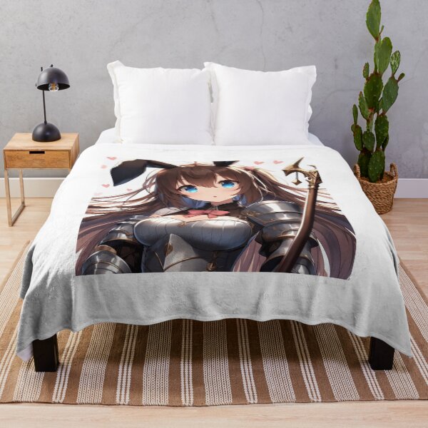 Aperçu de l'œuvre Mignon Anime Bunny chevalier fille Saint Valentin portant une robe (silvergoldvisionary) créée et vendue par SGVisionary.