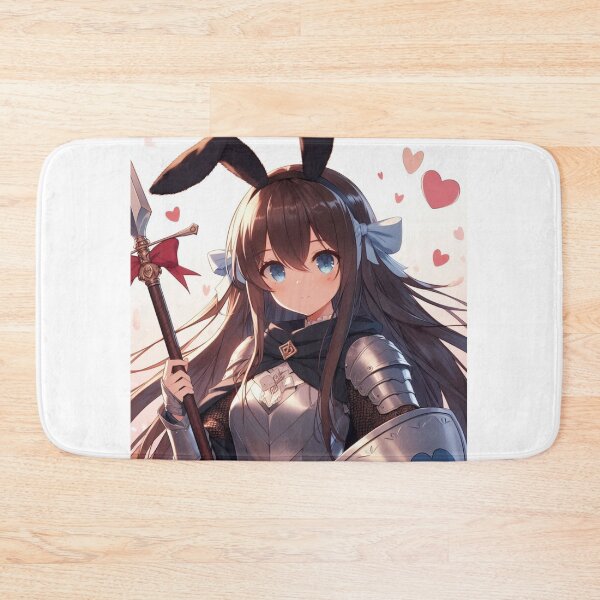 Item preview, Cute Anime Bunny knight girl valentine Day wearing dress (silvergoldvisionary) designed and sold by SGVisionary.