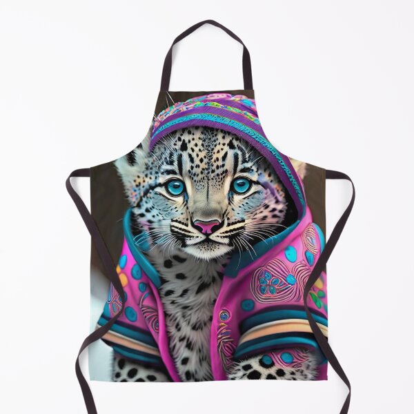 Item preview, Baby Snow Leopard In Pink Jacket designed and sold by JohnXD247.
